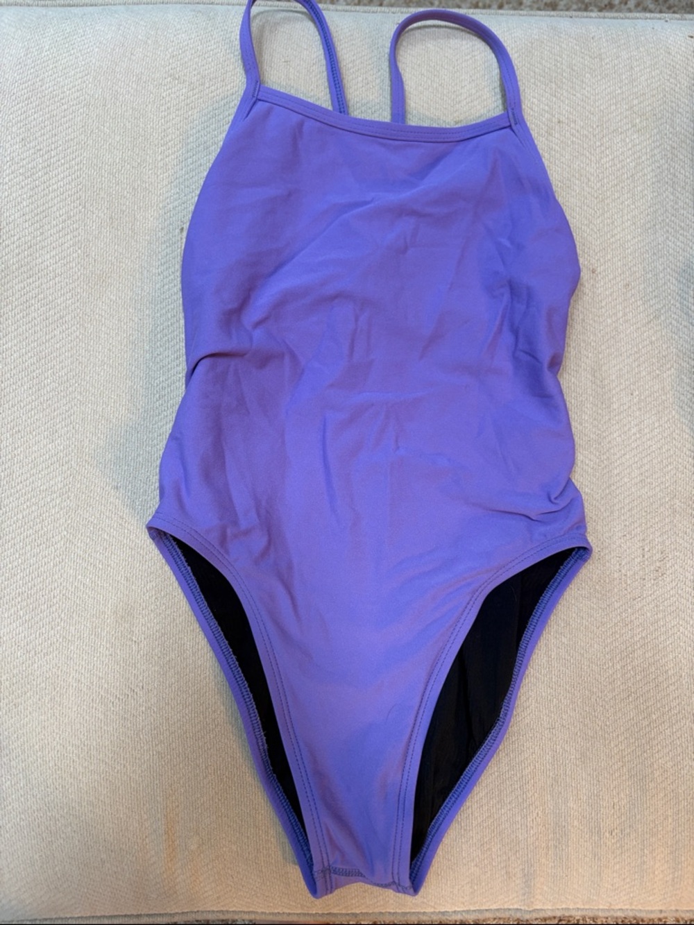Jolyn Purple One-Piece Swimsuit - Sleek Scoop Back
